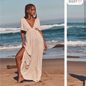 Free People La La Maxi Dress (M / Salt)